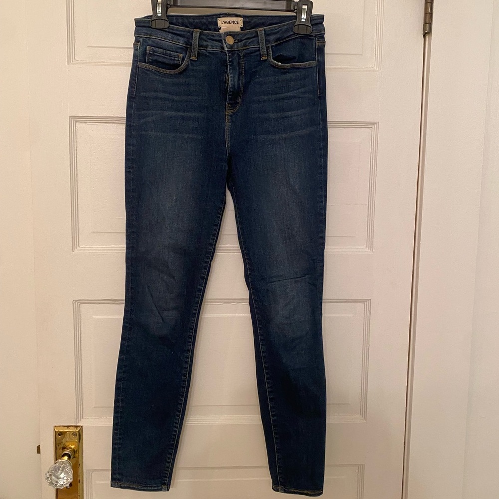 Lagence Dark Wash Denim Skinny Jeans 28
